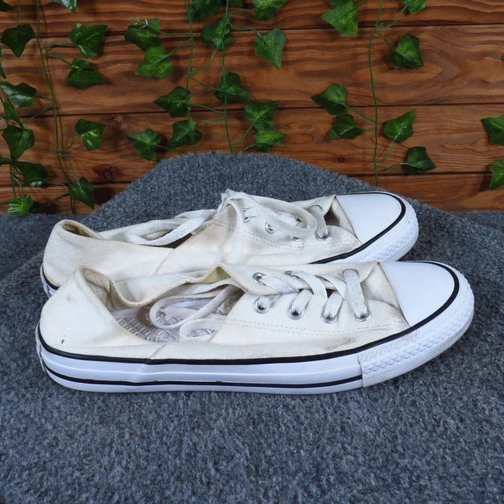 Converse Shoreline Women Athletic Slip On Sneaker Size 9 Casual White Fabric - Picture 3 of 6